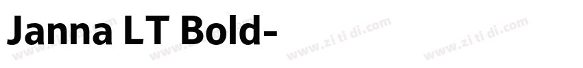 Janna LT Bold字体转换
